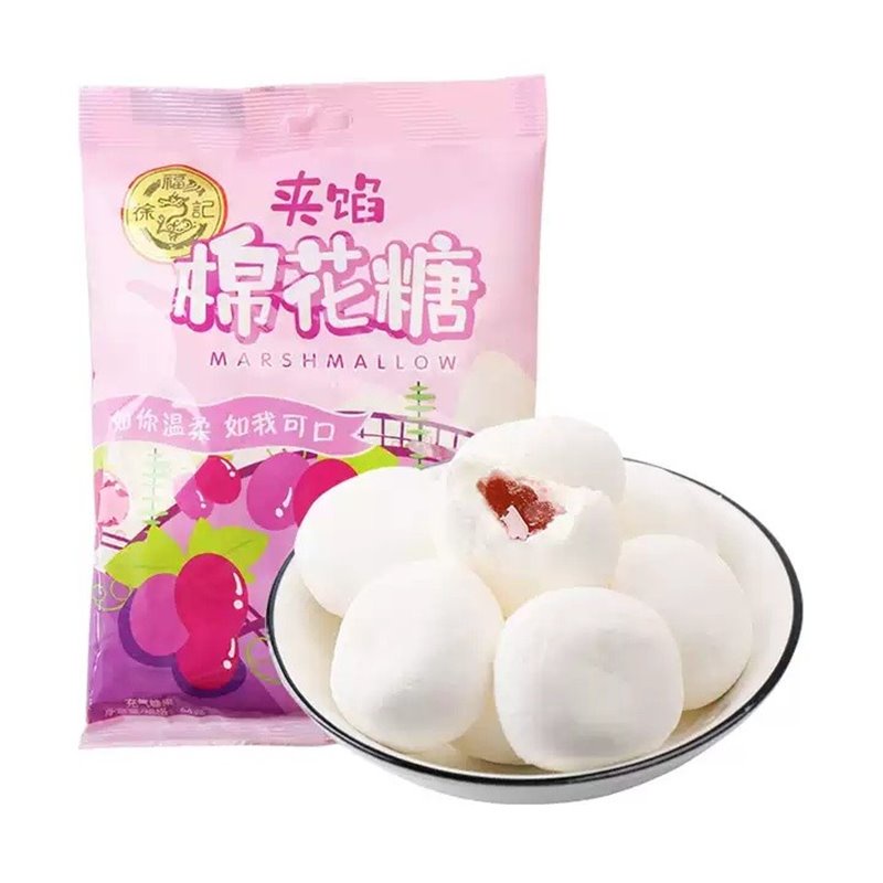 徐福记 夹馅棉花糖 葡萄味 64g
